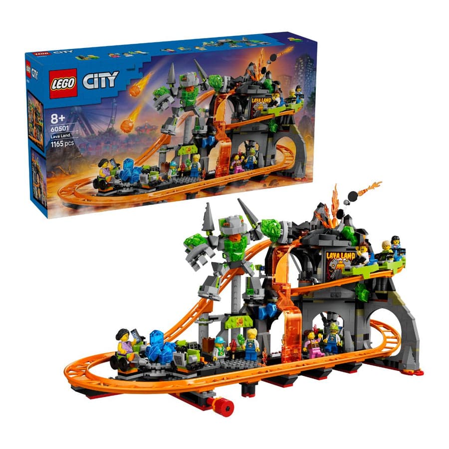 LEGO City – Khu vui chơi tàu lượn núi lửa
